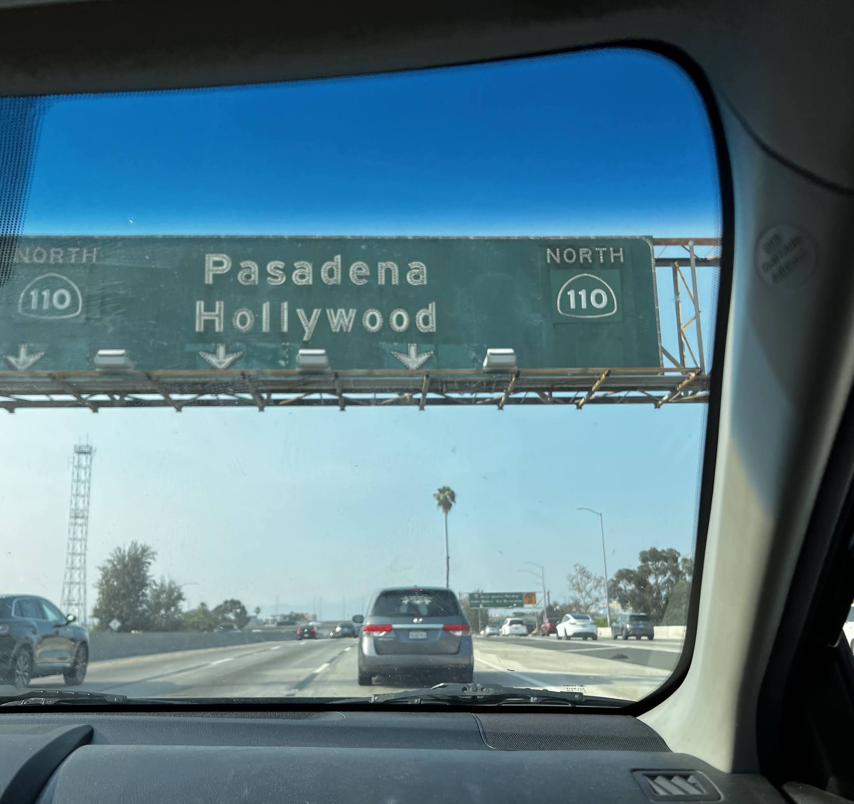 On the way to Pasadena